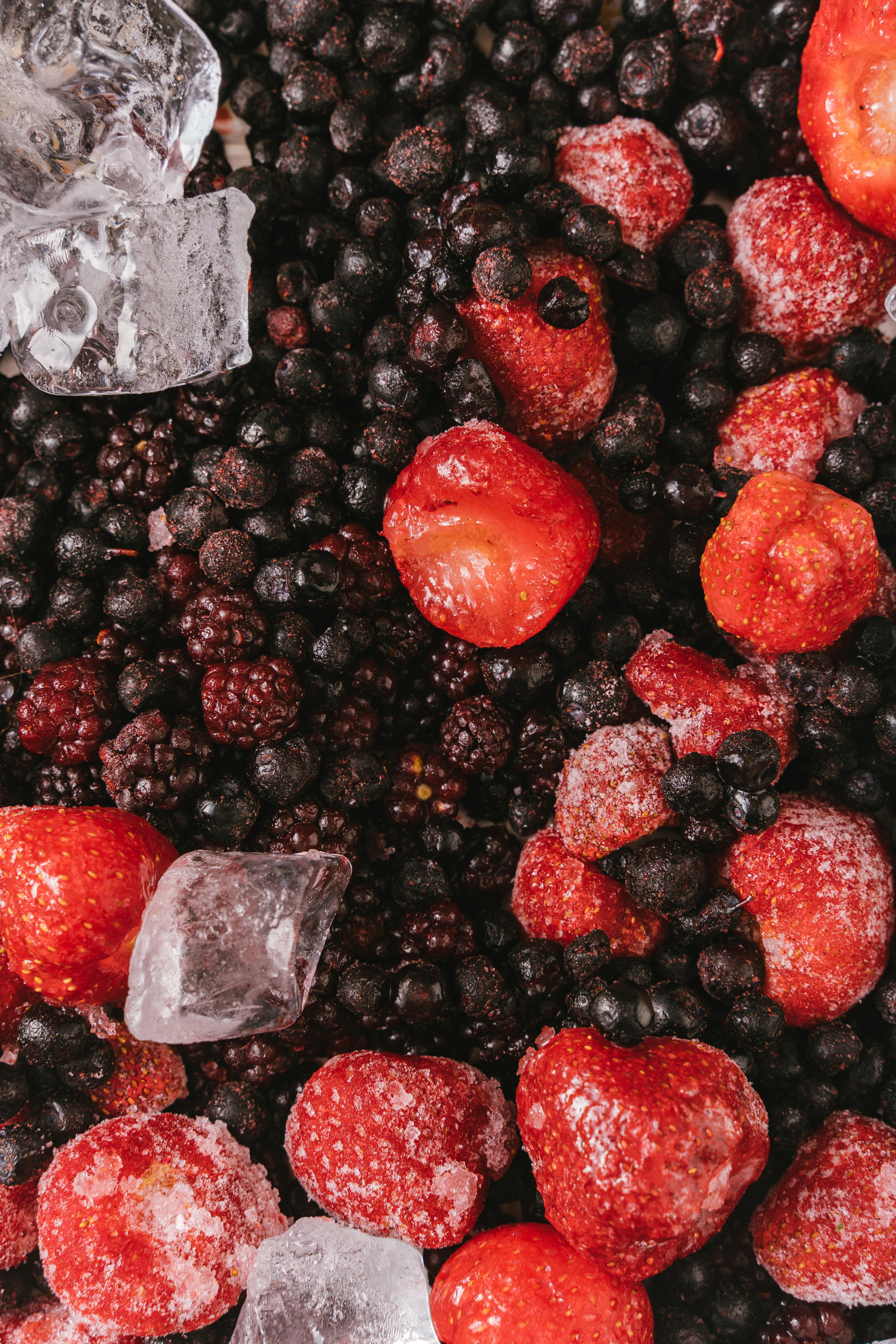 Fresh wild blueberries and frozen berries from Eastern Canada